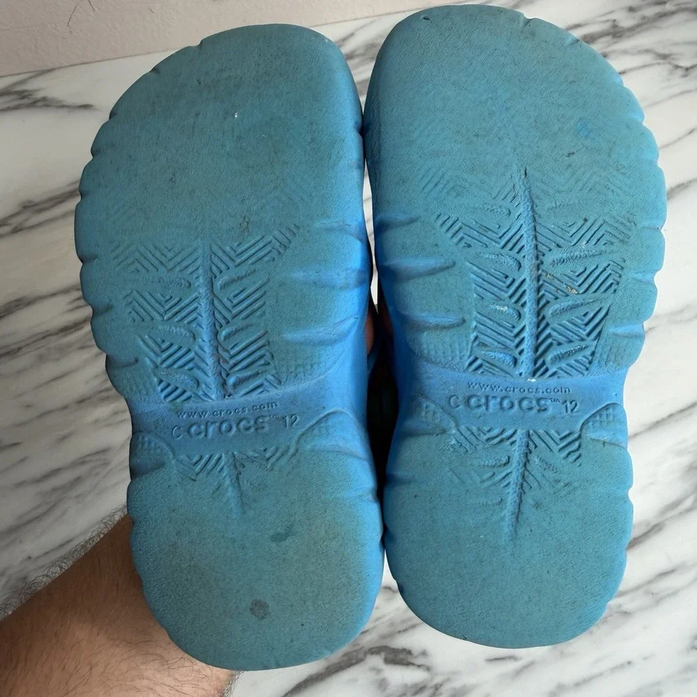 Crocs Swiftwater Splash Clogs Toddler Boy's Size C12 Blue Sandals Shoes Slip On